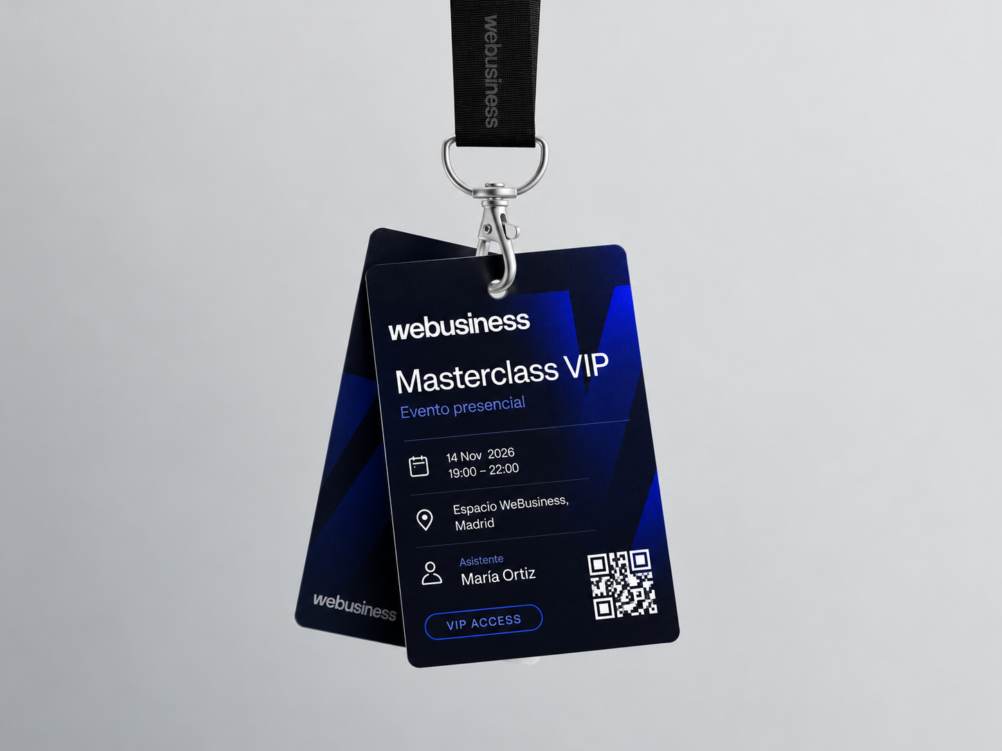 Pase VIP con cordón WeBusiness